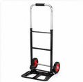 Folding Hand Truck 80KG Heavy Duty Two-Wheeled Rubber Wheels Dolly Cart Moving Aluminum/Steel Construction Utility Cart Cargo