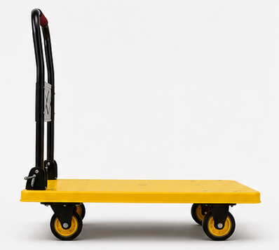 Plastic Platform Trolley 4 Wheel Foldable Warehouse Trolley Platform for Transportation