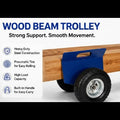 Auto-clamp Panel Dolly With Two Nice Handles Unique Design Wide Applications Blue Powder Coating Metal Panel Dolly Cart