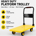 Plastic Platform Trolley 4 Wheel Foldable Warehouse Trolley Platform for Transportation