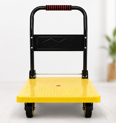 Plastic Platform Trolley 4 Wheel Foldable Warehouse Trolley Platform for Transportation
