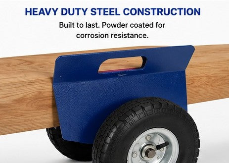 Auto-clamp Panel Dolly With Two Nice Handles Unique Design Wide Applications Blue Powder Coating Metal Panel Dolly Cart