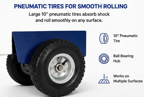 Auto-clamp Panel Dolly With Two Nice Handles Unique Design Wide Applications Blue Powder Coating Metal Panel Dolly Cart