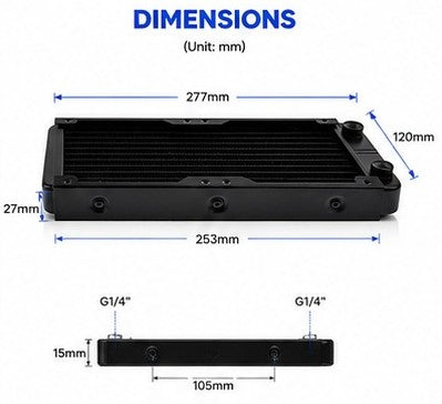 Radiator for liquid Cooling
