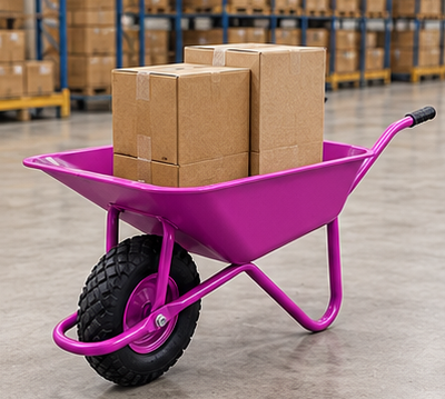Heavy-Duty Manual Transport Vehicles Colored Hand Tools for Construction Sites
