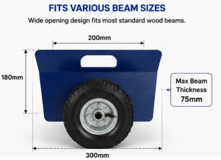 Auto-clamp Panel Dolly With Two Nice Handles Unique Design Wide Applications Blue Powder Coating Metal Panel Dolly Cart