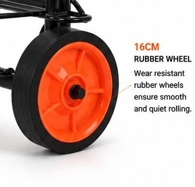 Wholesale Durable Lightweight 40kgs Weight Capacity Two Wheels Outdoor Shopping Folding Handcart Garden Luggage Trolley Cart