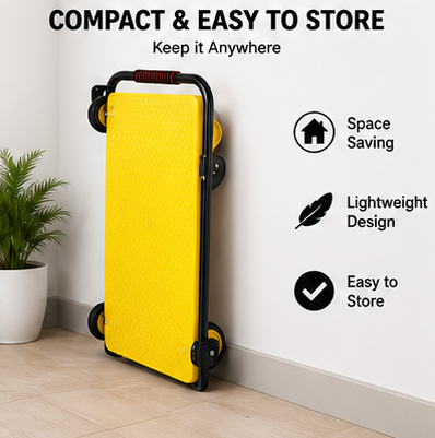 Plastic Platform Trolley 4 Wheel Foldable Warehouse Trolley Platform for Transportation