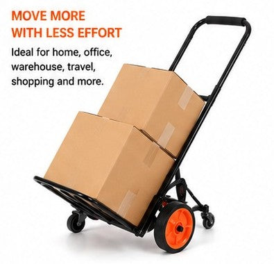 Wholesale Durable Lightweight 40kgs Weight Capacity Two Wheels Outdoor Shopping Folding Handcart Garden Luggage Trolley Cart